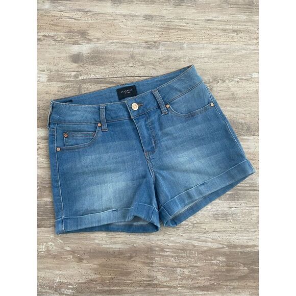 Celebrity Pink Pants - Celebrity Pink Jean Shorts Cuffed Denim Juniors Size 5